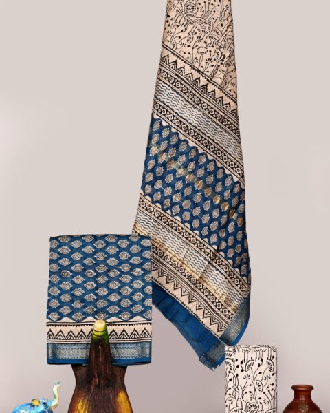 Maheshwari Silk Suit Set