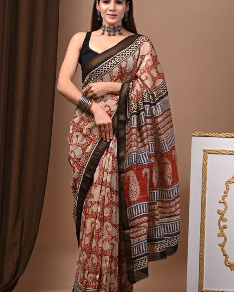 Maheshwari Silk Saree